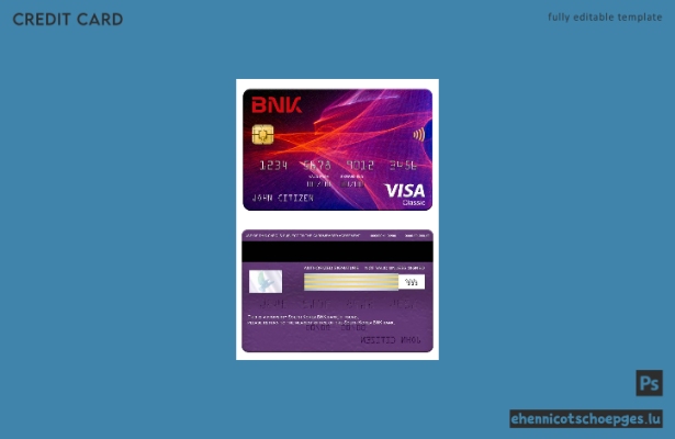 Beispielvorschau der BNK Bank Visa Classic Karte aus Südkorea